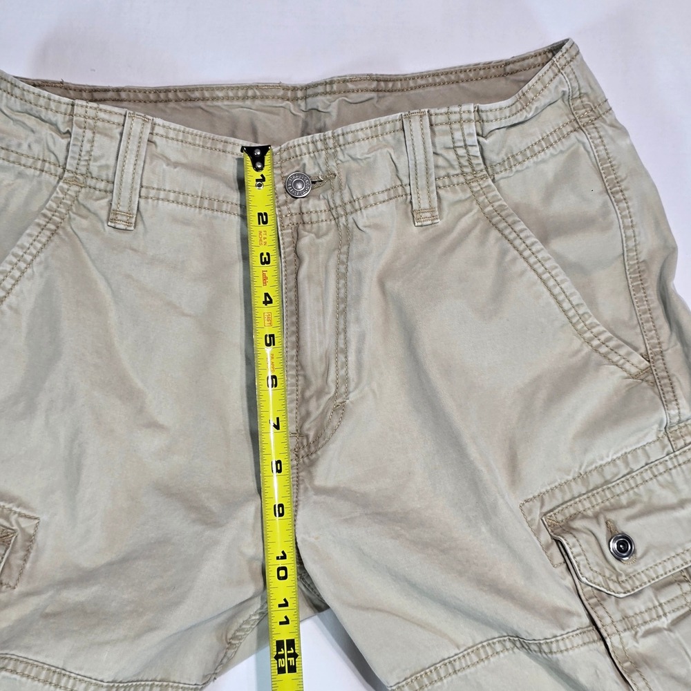 Levis Mens Cargo Shorts Khaki Tan Cotton Multi Pocket Size 31 Utility‎ Casual - Picture 9 of 16